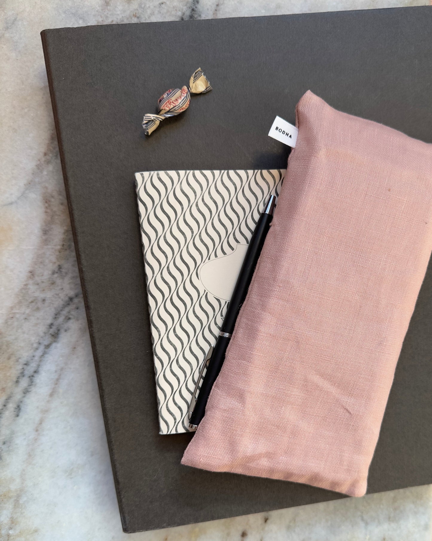 ボダ アイピロー ブラッシュリネン ピンク